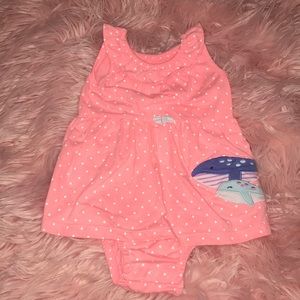 Carters Tank Top Whale Romper/Dress